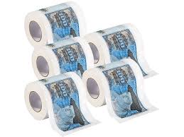 Infactory Klopapier Bedruckt Fun Retro Toilettenpapier 100 D Mark 5 Rollen Witzige Toilettenpapier Rollen
