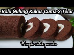Resep bolu kukus pisang pandan takaran sendok no oven no mixer #dirumahaja. Cara Membuat Bolu Gulung Coklat Kukus 2 Telur Takaran Sendok Youtube Telur Coklat Roti Gulung