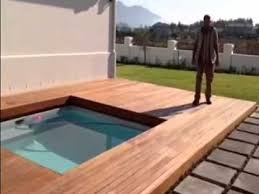 Wooden Sliding Deck Swimming Pools Wooden Pool Deck Building A Deck