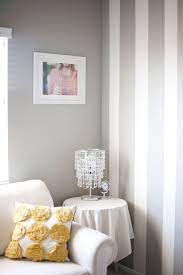 Painted Stripes Grey White And Yellow Striped Walls Living Room Striped Walls Living Room Paint