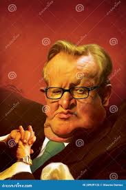 Martti Ahtisaari Caricature Editorial Photography