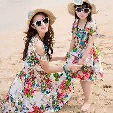 Philippines Fashion Mother And Daughter Dresses Newfashion Momanddaughter Philippines Womens Beach Dresses Matching Family Outfits Chic Baby Girl Outfits