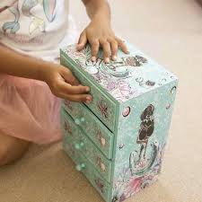 African American Mermaid Jewelry Box Custom Hand Painted Pine Wood Jewelry Box Mermaid Decor Painted Jewelry Boxes