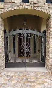 Castle doors & more carries all kinds of custom exterior doors of all types including wood, fiberglass,steel & iron. Wrought Iron Security Doors Driveway Gates Houston