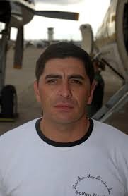 Portrait: US Army (USA) Sergeant First Class (SFC) Serjio Pruneda, a member  of the USA Golden Knights Parachute Team