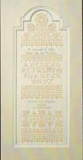 Approx 7 1/2 x 7 1/2 (19cm x 19cm). Stoney Creek Heirloom Wedding Sampler Cross Stitch Pattern 123stitch