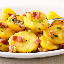 Schwabischer Kartoffelsalat Mit Speck Rezept Kartoffelsalat Mit Speck Kartoffelsalat Schwabischer Kartoffelsalat