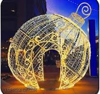 Customized Giant 3D Warm White LED Arch Ball Lights for Park Decoration  Outdoor Waterproof Holiday Motif Lighting IP65 Rating