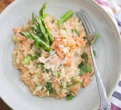 Risotto Au Saumon Et Asperges Au Cookeo Plat Du Soir Au Cookeo Risotto Saumon Plat Avec Du Riz Plat Du Soir