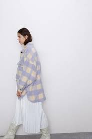 Oversized Checked Overshirt from Zara on 21 Buttons
