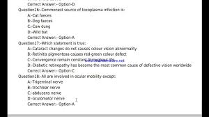 Optometrist Previous Exam Question Asnwer 2020 Youtube