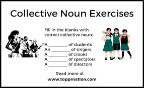 collective nouns exercises and worksheets with answers