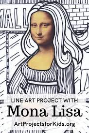 Print the template on drawing paper. Mona Lisa Art Project Art Projects For Kids