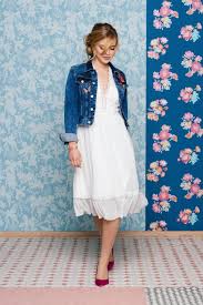 Hochzeitskleid Jeansjacke Hochzeitskleid Jeansjacke Brautkleid Knielang Hochzeitskleid Jeansjacke Brautkleid