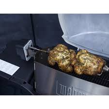 The pork should take 1 1/2 to 2 hours to cook to an internal temperature of 71 deg c. Weber Q 200 2000 2200 And 2400 Rotisserie Kit The Bbq Store