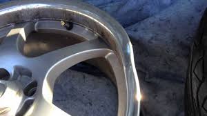 What kind of rims are there? Before And After Rim Repaired Bent Aftermarket Msr Series 047 17 Inch Rim Youtube