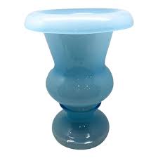 Shop vintage vases, bowls and other unique tableware from europe's best furniture boutiques at pamono. Vintage Light French Blue Glass Vase Chairish