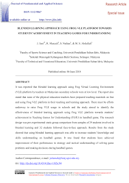 · frog vle merupakan projek di bawah 1bestarinet di mana 10,000 buah sekolah rendah dan menengah akan dilengkapkan dengan internet berkelajuan tinggi serta akses kepada penyelesaian pembelajaran. Pdf Blended Learning Approach Using Frog Vle Platform Towards Students Achievement In Teaching Games For Understanding