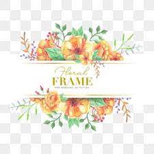 Wedding Floral Frame With Watercolor Flowers Illustration Wedding Icons Frame Icons Background Png And Vector With Transparent Background For Free Download Watercolor Flower Illustration Flower Illustration Watercolor Flowers