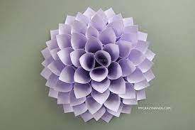 Texture Paper Dahlia 10 Dahlia Wall Decor Wedding Flower Origami Gifts Nursery Wall Decor Paper Dahlia Wedding Wall Decorations Paper Flowers Craft