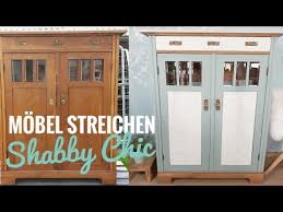 Da beim abschleifen der oft nur 0,4 millimeter dicken holzblätter schnell zu viel abtrag entsteht, ist bei entsprechendem erhaltungszustand das streichen ohne schleifen möglich. Diy Mobel Streichen Mit Kreidefarbe Shabby Chic Schablonieren Anleitung Youtube