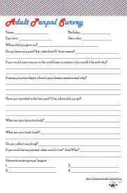 If you want something a little more modern. Penpal Survey For Adults Penpal Pen Pal Letters Snail Mail Pen Pals