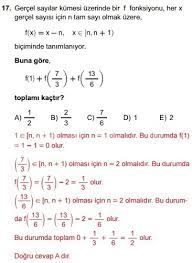 Mezun matematik (sayısal yeterlilik) kazanım testleri. 2017 Lys 1 Matematik Sorularinin Cozumleri Haberler Haziran 2021