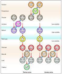 To compare the decay of uranium to lead. Natural Thorium And Uranium Decay Chains Half Lives And Decay Download Scientific Diagram