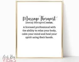  Massage Therapist Decor Massage Therapist Gift Massage Etsy Massage Therapy Quotes Massage Therapist Gifts Massage Clinic