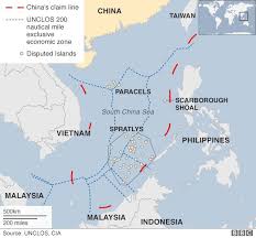 With respect to the spratly islands, different geographic features are reportedly occupied by claimants such as taiwan, vietnam, the philippines, china, and malaysia. South China Sea Tribunal Backs Case Against China Brought By Philippines Bbc News