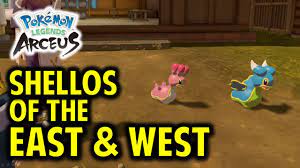 Shellos of the East and West: East Sea & West Sea Shellos Location | Pokemon  Legends Arceus - YouTube