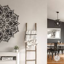 It truly does many a transformative difference, and you won't have to spend a lot. Home Decor Home Living Mandala Wall Painting Stencil For Boho Chic Bedroom Decorating Projects Large Diy Wall Art Pattern For Bohemian Interior Design