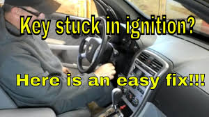 I can turn on the engine but the key doesn't come out when i turn off. Chevy Equinox Key Stuck In Ignition How To Remove Stuck Key Youtube