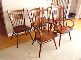 6 Mid Century Modern Drexel Declaration Chairs Kipp Stewart Macdougall Dining Chair Simple House Solid Wood Furniture
