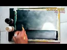 Art Black And White Painting Ideas For Beginners Easy Black And White Painting Ideas Tutorial Youtube Painting Easy Paintings White Painting