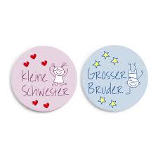 Button Set Quot Kleine Schwester Quot X2f Quot Grosser Bruder Quot Masse O 31 Mm E Geschenke Zur Geburt Grosser Bruder Geschenke Fur Geschwister