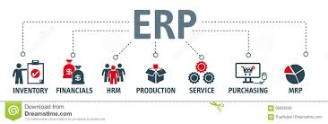 Enterprise Resource Planning Concept Erp Stock Illustration