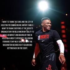 So, as he prepares to make his regular season debut for the wizards against philadelphia at 7 p.m. Clutchpoints On Twitter Russell Westbrook Says Goodbye To The Houston Rockets And Looks Forward To The Washington Wizards Via Russwest44 Https T Co Epgarq6ncl