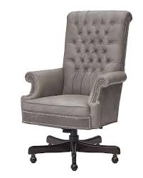 Choose desk chairs on wheels, office chairs or see more seating in different styles and colours. Massoud Healey Gray Leather Tufted Desk Chair
