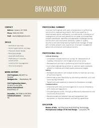 It is suggested that the format of the resume of an experienced civil engineer will be structured differently from an entry level civil engineer. Civil Engineering Resume Examples Tips Myperfectresume