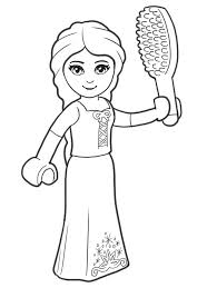 More than 600 free online coloring pages for kids: Lego Princess Coloring Page Free Printable Coloring Pages For Kids