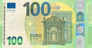 Aţi ghicit, chiar cu bancnota respectivă. 2019 New 100 And 200 Euro Banknotes Europa Series