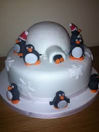 Penguin Christmas Christmas Cake Designs Christmas Cake Penguin Cakes