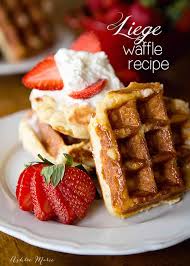 Add 2 eggs, melted butter and whisk together with fork. Traditional Belgian Liege Waffle Recipe Ashlee Marie Real Fun With Real Food