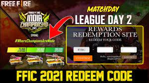 Ffic 2021 Redeem Code Free Fire Redeem Code Today Free Fire India Ch In 2021 Coding Code Free Redeemed