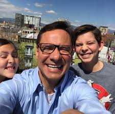 My two youngest joined me at CBS4 Today! What a blast! sun so bright