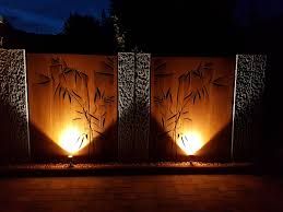 Sichtschutz Corten Rost Beleuchtet Gartensichtschutz Sichtschutz Garten Cortenstahl