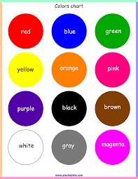 Free Printable Colors Chart Teaching Toddlers Colors Color Activities Learning Colors Activities