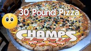 Select items are available for delivery, so call for details. Champs Pizza Subs 36 Pizza Challenge Youtube