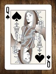 This red queen shirt is a nice artistic look for a night on the felt. 850 Queen Of Cards Ideas Cards Card Art Playing Cards Art